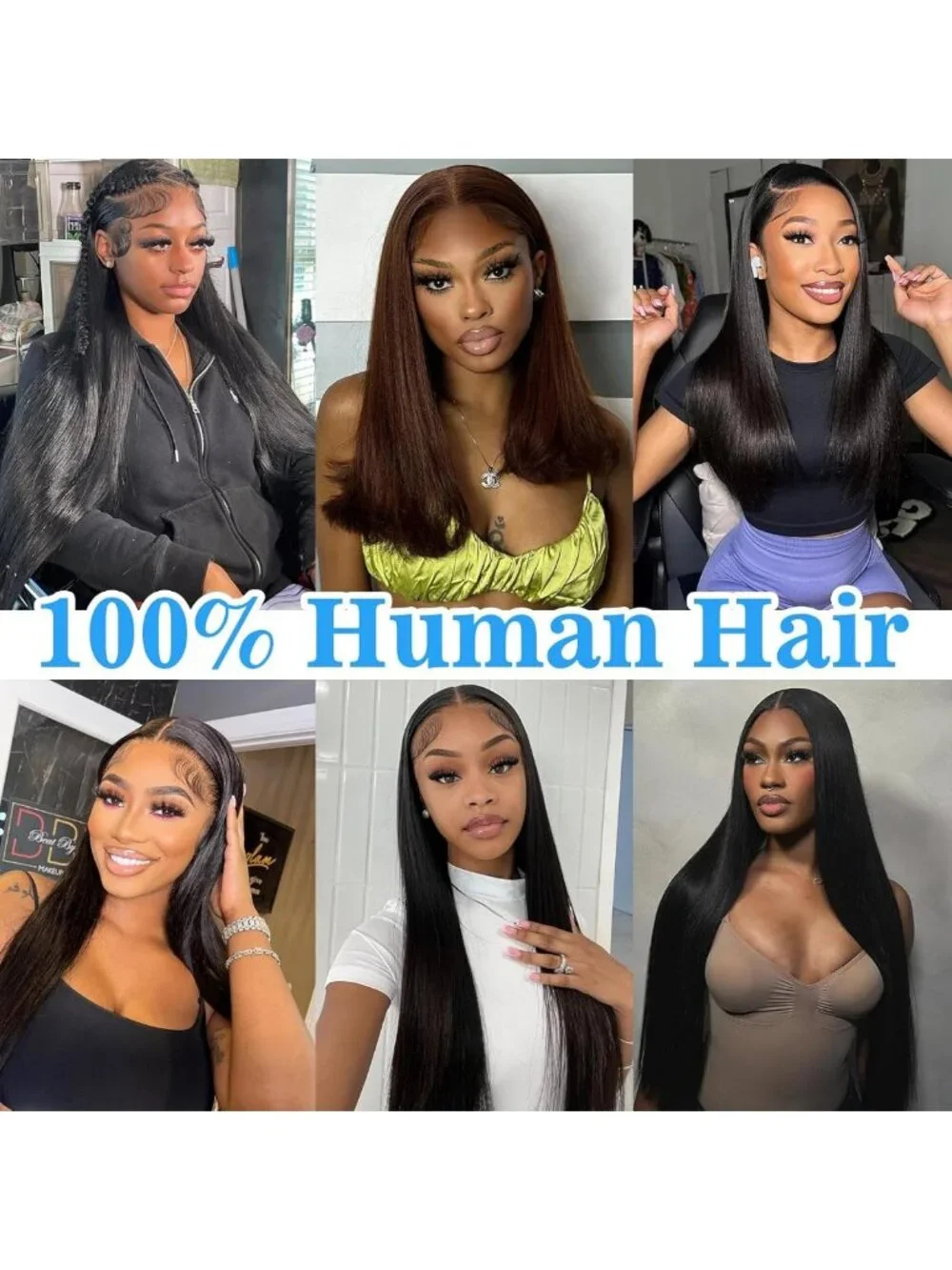 Premium Straight Human Hair Bundles 12-16 Inch, Soft & Silky Extensions
